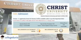 Christ University Announces MBA Admission Dates 2026, Registrations to Begin from October 1; Check Details Here